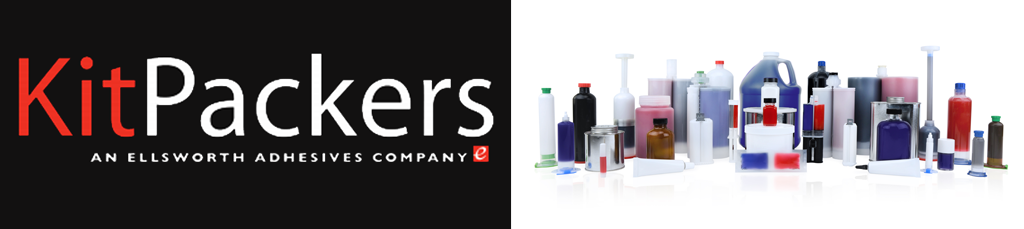 KitPackers logo with custom resin packaging examples.